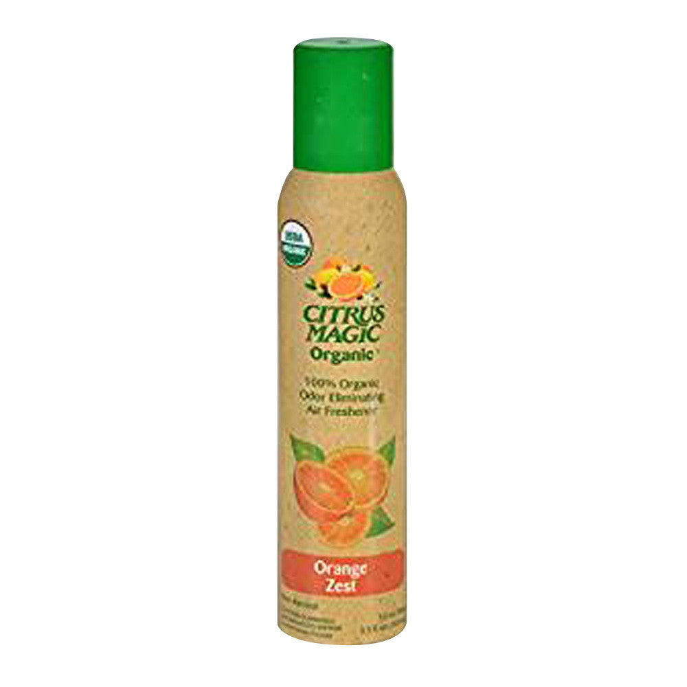 Citrus Magic Organic Odor Eliminating Air Freshener, Orange Zest, 3.5 Oz